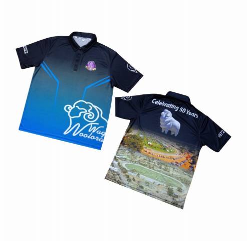 50th Woolorama Polo Shirt Blue/Black