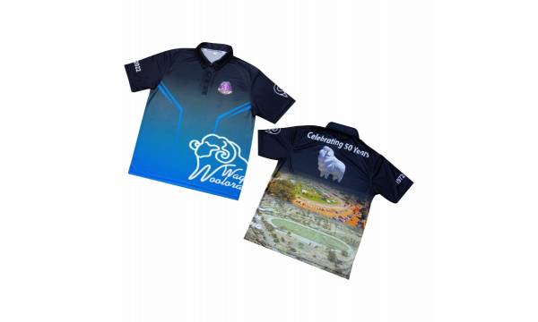 50th Woolorama Polo Shirt Blue/Black